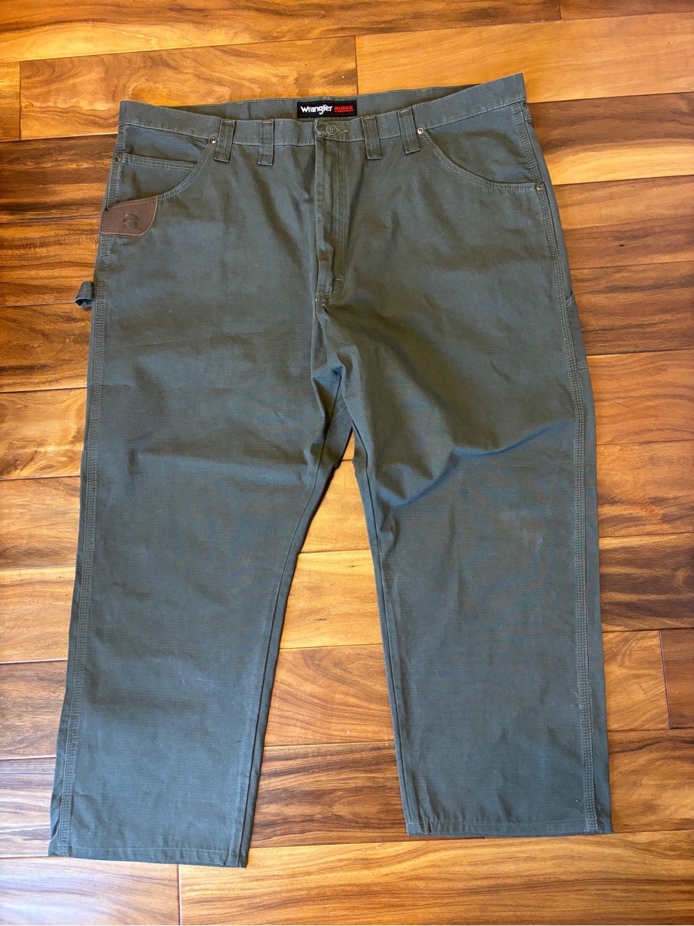 Wrangler Riggs Men's Ripstop Carpenter Olive Drab 44X 30 Jean